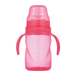  - Mamajoo Auslaufsichere Trink-Lernbecher Rosa 270ml mit Griff & Anti-Kolik Weicher Schnabel