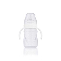 Mamajoo - Mamajoo Auslaufsichere Trink-Lernbecher Transparent 270ml mit Griff & Anti-Kolik Weicher Schnabel