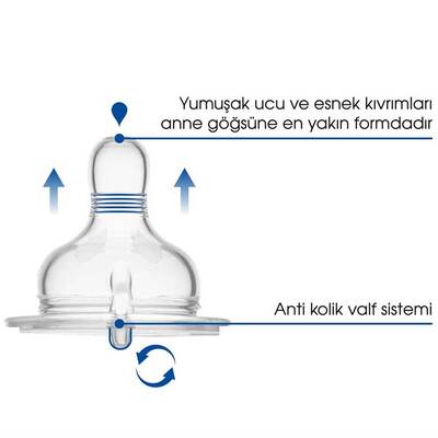 Mamajoo Cam Biberon Emziği M/No.2 6 ay + & Saklama Kutusu