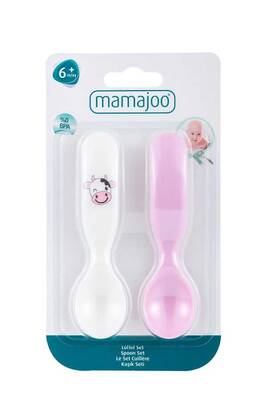 Mamajoo Desenli Kaşık Seti / Pembe & İnek