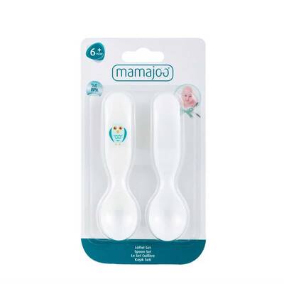 Mamajoo Design Spoons Set White & Owl