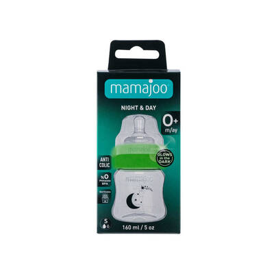 Mamajoo Gece & Gündüz Biberonu 160 ml & Anti-Kolik Biberon Emziği No:1 / S