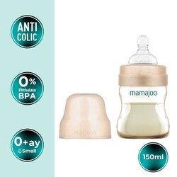 Mamajoo Gold Plus Biberon 150 ml & Anti-Kolik Silikon Biberon Emziği S - Thumbnail