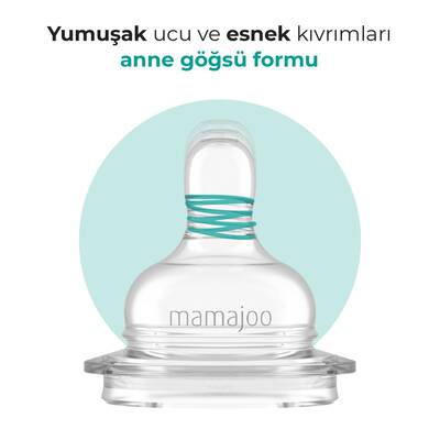 Mamajoo Gold Plus Biberon 150 ml & Anti-Kolik Silikon Biberon Emziği S