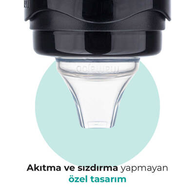 Mamajoo Kulplu Akıtmaz Eğitici Bardak Black 270 ml & Anti-Kolik Bardak Ucu