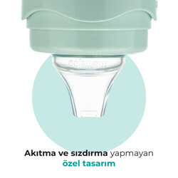 Mamajoo Kulplu Akıtmaz Eğitici Bardak Powder Green 160 ml & Anti-Kolik Bardak Ucu - Thumbnail