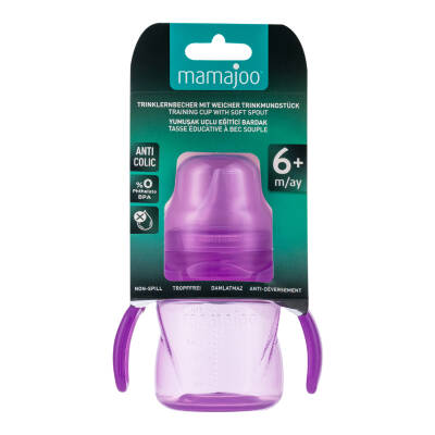 Mamajoo Kulplu Eğitici Bardak 160 ml / Mor