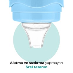 Mamajoo Kulplu Eğitici Bardak, 160 ml, Powder Blue, Anti-Kolik | Akıtmaz Tasarım - Thumbnail