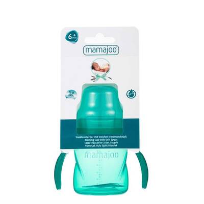 Mamajoo Kulplu Eğitici Bardak 160 ml / Yeşil