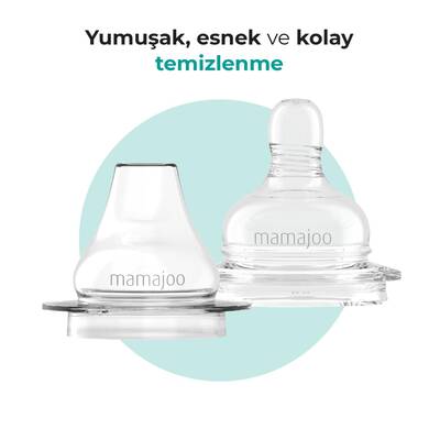 Mamajoo Kulplu Eğitici Biberon 160 ml, 6 Ay+, M