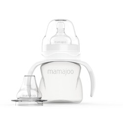 Mamajoo - Mamajoo Kulplu Eğitici Biberon 160 ml, 6 Ay+, M