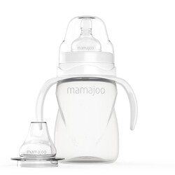 Mamajoo - Mamajoo Kulplu Eğitici Biberon 270 ml, 12 Ay+, L