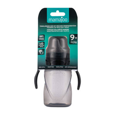 Mamajoo Non Spill Training Cup Black 270ml with Handle