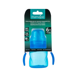 Mamajoo Non Spill Training Cup Blue 160ml with Handle - Thumbnail