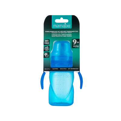 Mamajoo Non Spill Training Cup Blue 270ml with Handle