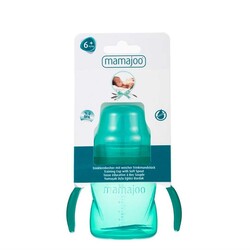 Mamajoo Non Spill Training Cup Green 160ml with Handle - Thumbnail