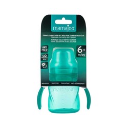 Mamajoo Non Spill Training Cup Green 160ml with Handle - Thumbnail