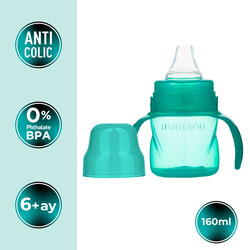 Mamajoo Non Spill Training Cup Green 160ml with Handle - Thumbnail