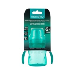 Mamajoo Non Spill Training Cup Green 160ml with Handle - Thumbnail