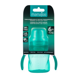 Mamajoo Non Spill Training Cup Green 160ml with Handle - Thumbnail