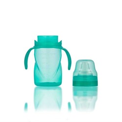 Mamajoo Non Spill Training Cup Green 270ml with Handle - Thumbnail