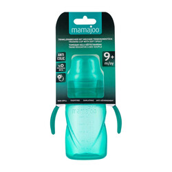 Mamajoo Non Spill Training Cup Green 270ml with Handle - Thumbnail