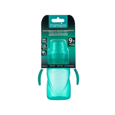 Mamajoo Non Spill Training Cup Green 270ml with Handle