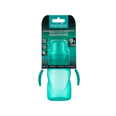 Mamajoo Non Spill Training Cup Green 270ml with Handle