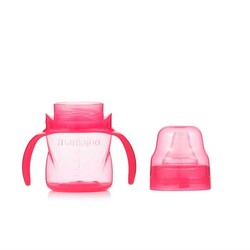 Mamajoo Non Spill Training Cup Pink 160ml with Handle - Thumbnail