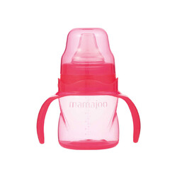 Mamajoo Non Spill Training Cup Pink 160ml with Handle - Thumbnail