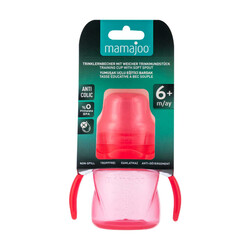 Mamajoo Non Spill Training Cup Pink 160ml with Handle - Thumbnail