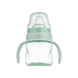 Mamajoo Non Spill Training Cup Powder Green 160ml with Handle - Thumbnail