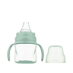 Mamajoo Non Spill Training Cup Powder Green 160ml with Handle - Thumbnail