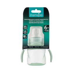 Mamajoo Non Spill Training Cup Powder Green 160ml with Handle - Thumbnail