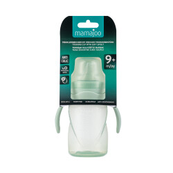 Mamajoo Non Spill Training Cup Powder Green 270ml with Handle - Thumbnail