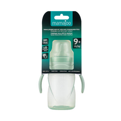 Mamajoo Non Spill Training Cup Powder Green 270ml with Handle