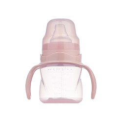  - Mamajoo Non Spill Training Cup Powder Pink 160ml with Handle