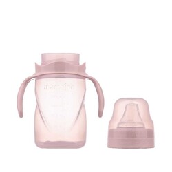 Mamajoo Non Spill Training Cup Powder Pink 270ml with Handle - Thumbnail