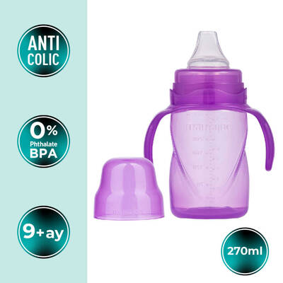 Mamajoo Non Spill Training Cup Purple 270ml with Handle