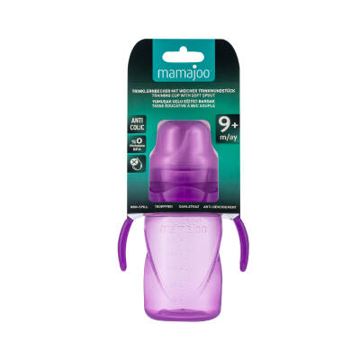 Mamajoo Non Spill Training Cup Purple 270ml with Handle