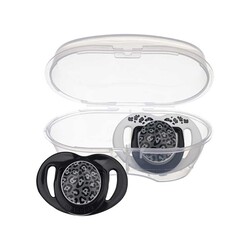 Mamajoo Orthodontic Design Soother Anthracite Leopard with Sterilization & Storage Box 0+ months - Thumbnail