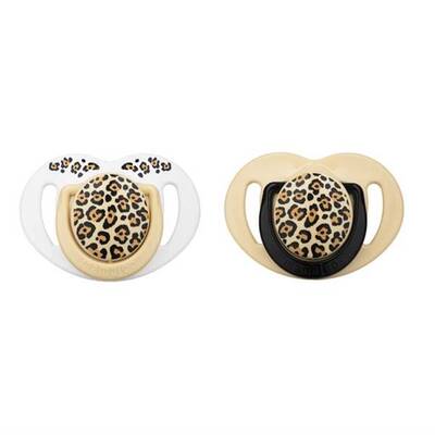 Mamajoo Orthodontic Design Soother Beige Leopard with Sterilization & Storage Box 12+ months