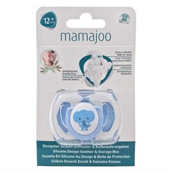 Mamajoo Orthodontic Design Soother Elephant & Blue with Storage Box / 0+ Months - Thumbnail