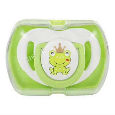 Mamajoo Orthodontic Design Soother Frog Prince & Green with Storage Box / 0+ Months