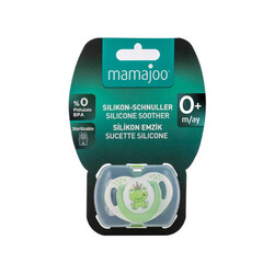 Mamajoo Orthodontic Design Soother Frog Prince & Green with Storage Box / 0+ Months - Thumbnail