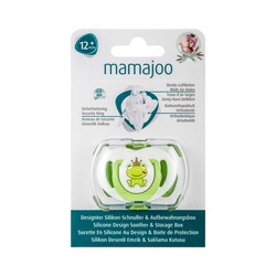 Mamajoo Orthodontic Design Soother Frog Prince & Green with Storage Box / 12+ Months - Thumbnail