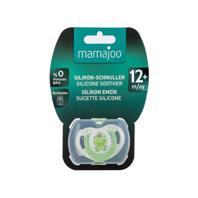 Mamajoo Orthodontic Design Soother Frog Prince & Green with Storage Box / 12+ Months