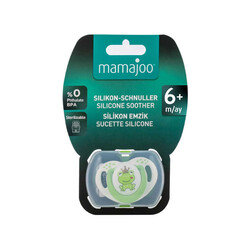 Mamajoo Orthodontic Design Soother Frog Prince & Green with Storage Box / 6+ Months - Thumbnail