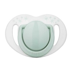 Mamajoo Orthodontic Design Soother Powder Green with Sterilization&Storage Box 0+ months - Thumbnail