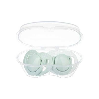 Mamajoo Orthodontic Design Soother Powder Green with Sterilization&Storage Box 0+ months